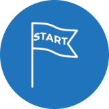 setup start flag icon